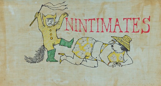 Maurice Bernard Sendak Nintimates, ink on cloth. 1966.