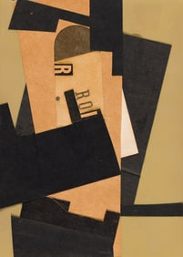 Ralph White, Untitled, mixed media collage. 1958.