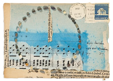 Lenore Tawney Untitled, mixed media collage. 1976.