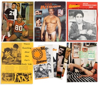 Various Designers Group of early gay cinema ephemera. 1968-1975.