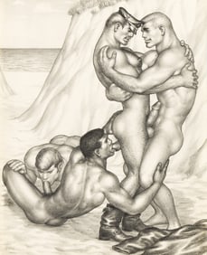 Tom of Finland Untitled, graphite drawing. 1961.