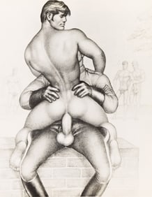 Tom of Finland Untitled chromogenic lithograph. 1966.