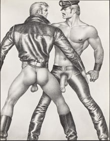 Tom of Finland Exhibition Price List & Series of Offset Lithographs. circa 1983.