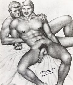 Tom of Finland Untitled, offset lithograph. 1985.