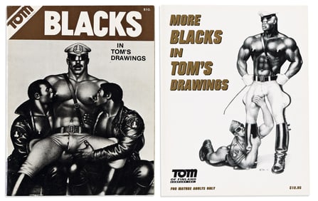 Tom of Finland Blacks in Tom's Drawings / More Blacks in Tom's Drawings, two volumes.