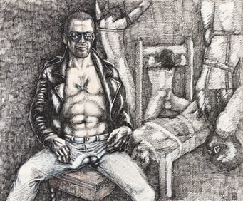 Domino (Donald Merrick) Untitled, mixed media on paper. 1974.