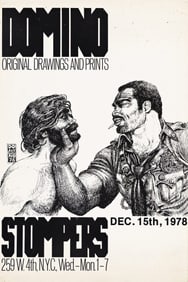Domino (Donald Merrick) Stompers, offset lithograph exhibition poster. 1978.