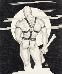 Bill Schmeling / The Hun, 1938-2019, Night Stalker, graphite on paper. 1984.