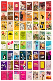 Gay Male-Themed Pulp Fiction & Romances: a Large Group. Upwards of 100 1960s-80s paperback pulp