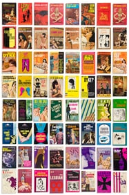 Lesbian-Themed Pulp Fiction & Romances: a Large Group., More than 100 1960s-80s examples of