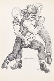 Matt (Charles Krebs) 5 drawings for "The Lumberjacks." Circa 1990.