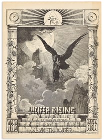 (Kenneth Anger) Rick Griffin Lucifer Rising: A Love Vision, offset lithograph poster. Cica 1972.