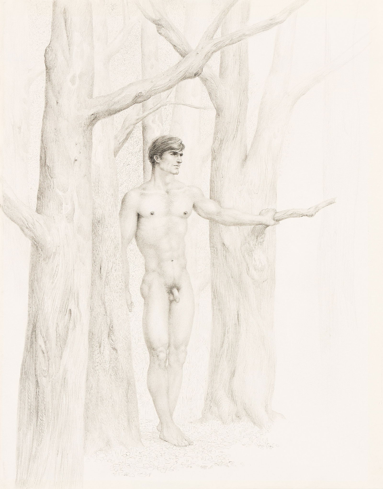 John B. Lear Group of three pencil drawings. Circa 1965.: John B Jr Lear1910-2008Untitled (Three Nude Drawings). Circa 1965.Pencil on cream wove paperSigned in pencil, lower right.13 x 10 1/2 in. (33 x 26.7 cm.); 13 x 10 1/2 in. (33 x 26.7 cm.); 11 x 13 1/2