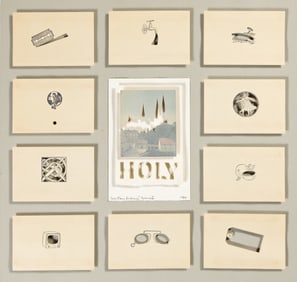 Barton Lidice Beneš Holy, collage. 1980.