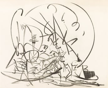 John Cage Untitled, 2 Pastels on Cream wove paper, September 1970
