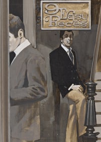 Darrel Millsap Nine Easy Pieces, gouache on board. 1971.