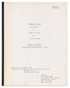 Rita May Brown First draft of an unfilmed screenplay for her novel Rubyfruit Jungle. 1976.