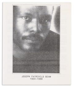 Joseph Fairchild Beam memorial program. 1989.
