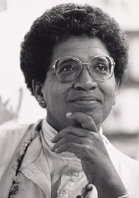 JEB (Joan E. Biren), Portrait of the feminist writer Audre Lorde, Washington DC. 1987.