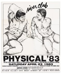 Group of 12 offset lithograph Club posters and ephemera from The Saint, the Sleaze Ball, and