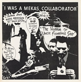 Jack Smith I was a Mekas Collaborator: A Jungle Jack Radio Adventure?, Offset litho poster, 1978.
