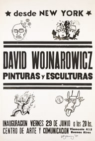 David Wojnarowicz, Desde New York, silkscreen poster. 1982.