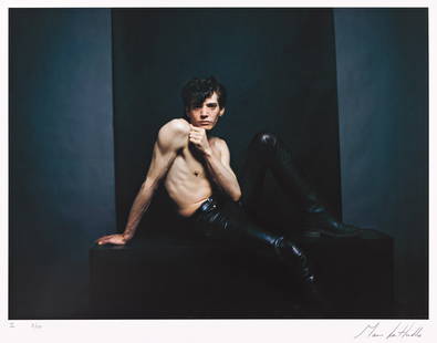 Marcus Leatherdale, Robert Mapplethorpe I. 1979.: Marcus Leatherdale1952-2022Robert Mapplethorpe I. 1979.Archival pigment printWith Leatherdale's signature, partial title, and edition notation 3/10 in pencil on rectoWITH--A copy of Photograph