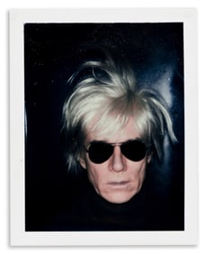 Andy Warhol, Self-Portrait in Fright Wig. 1986.