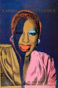 Andy Warhol Ladies and Gentlemen, offset lithograph poster. 1989.