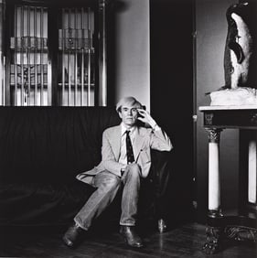 Marcus Leatherdale, Andy Warhol at the Factory. 1981; printed 2014.