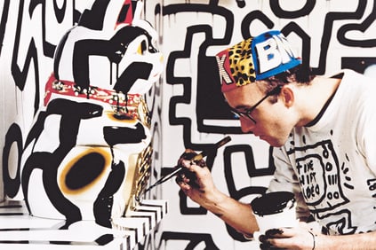 Tseng Kwong Chi, A suite of 14 prints documenting Keith Haring's Pop Shop in Tokyo. 1988; printed
