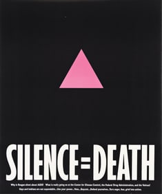 Silence=Death Collective Silence=Death, offset lithograph poster. 1987.