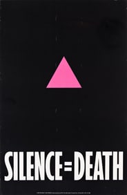 Silence=Death Collective Silence=Death, offset lithograph poster. 1987.