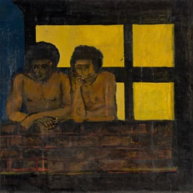 Bill Rice Two Puerto Rican Brothers, oil on canvas. 1980.