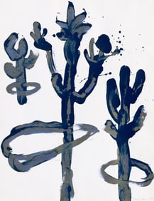 Jamie Nares Untitled., Pigment on wove paper. 1985.