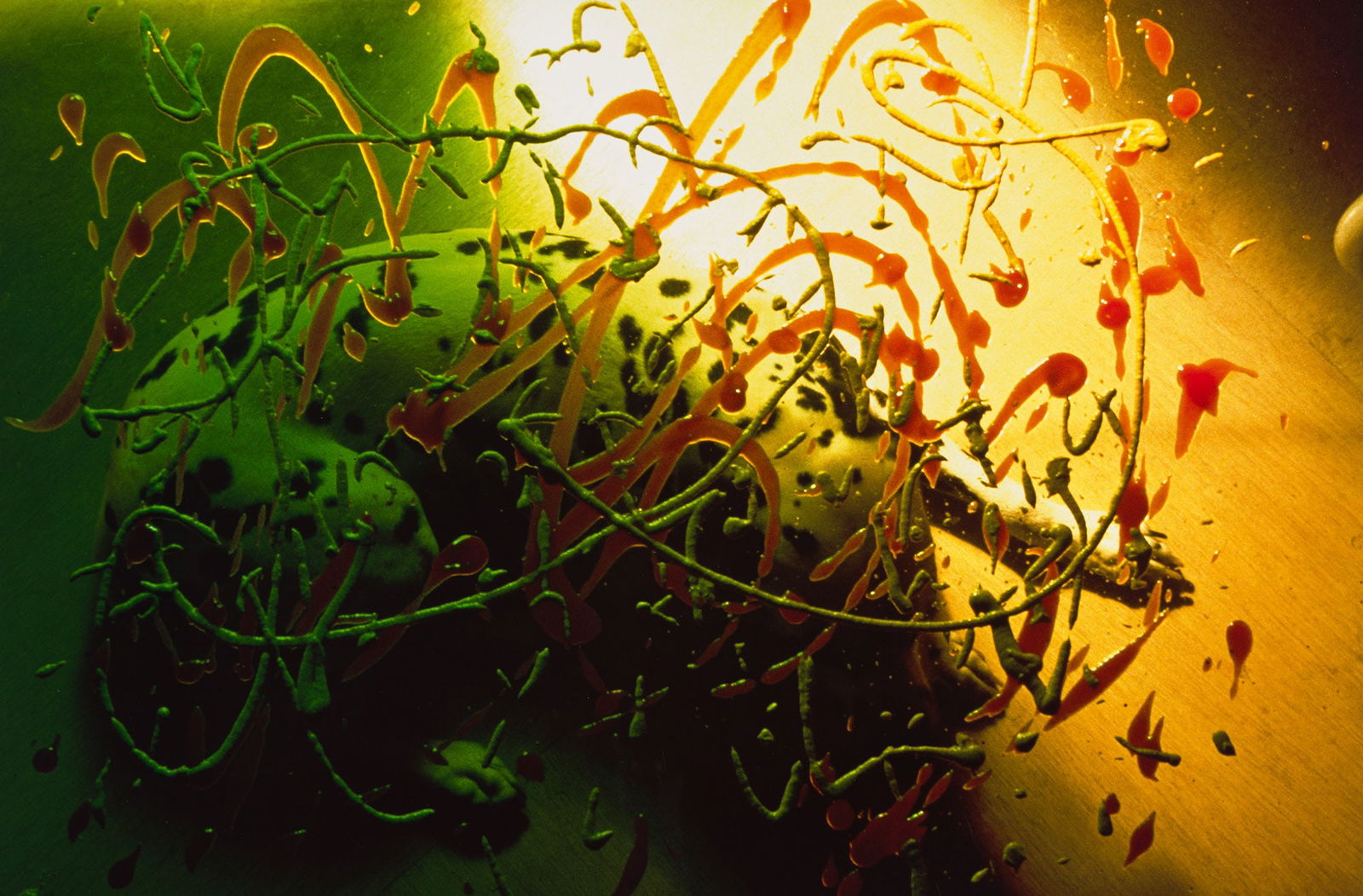 Jimmy DeSana, Mustard & Ketchup. 1985; printed 1999.: Jimmy DeSana1949-1990Mustard & Ketchup. 1985; printed 1999.Cibachrome printWith the "Jimmy DeSana Trust/Laurie Simmons, Executor" stamp with Simmons' signature in pencil, the Jimmy DeSana Trust copyri