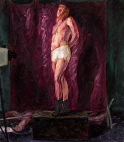 Hugh Steers Fallen IV, Oil on paper. 1992.