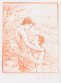 Deni Ponty Working sketch for "Confluence," crayon on paper. 1992.