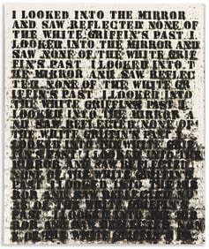 Glenn Ligon Black Like Me, oil stick and gesso on paper. 1993.