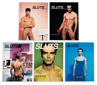 Matthias Herrmann Complete run of Sluts Magazine, featuring Herrmann's self-portraits on the covers.