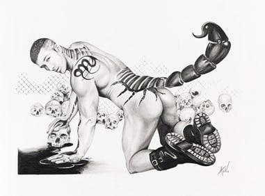Axel Scorpio, graphite on paper. 2008.
