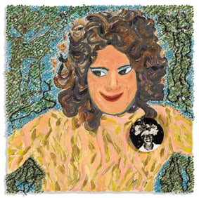 Moises Diaz Two Paintings, Marsha P. Johnson and Sylvia Rivera, acrylic, ink and mixed media on