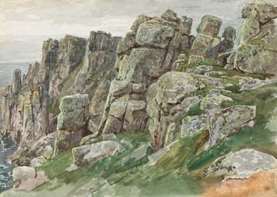 William Trost Richards, Land's End, Cornwall.. (1833-1905)
