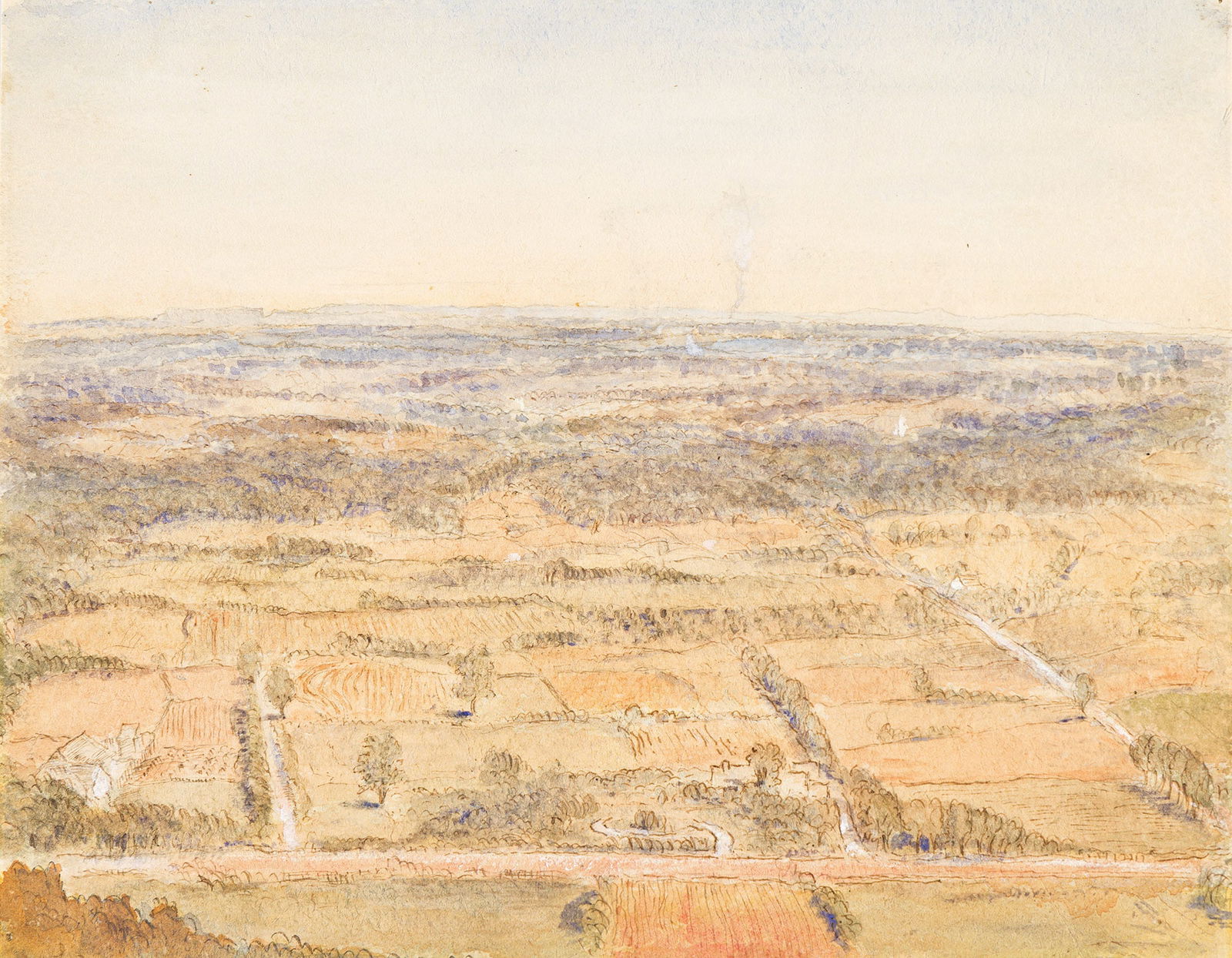 Stanford White, Two watercolors.. (1853-1906) (1 of 2)