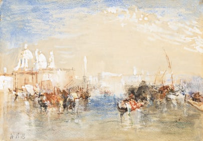 Hercules Brabazon Brabazon, Venice: Santa Maria della Salute from la Giudecca.. (1821-1906)