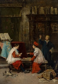 José Benlliure y Gil, Sacrilegious Gamesters.. (1855-1937)