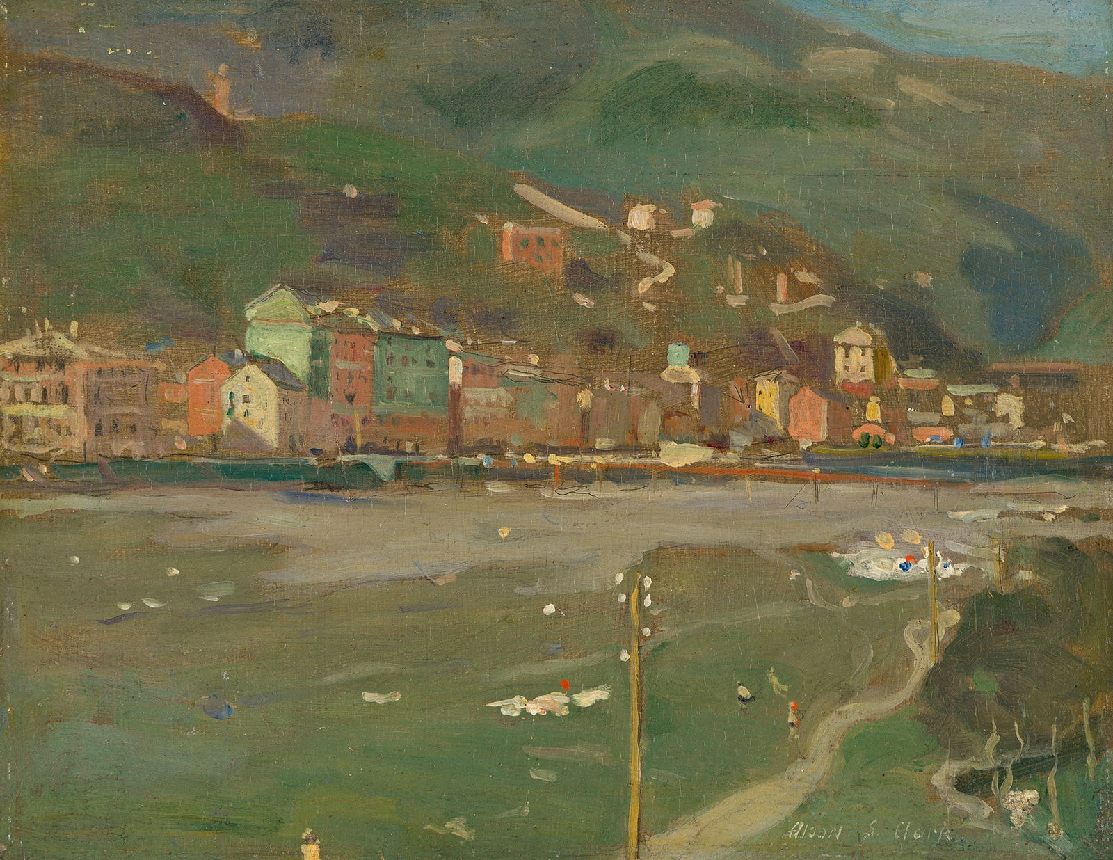 Alson Skinner Clark, The Nestling City, Genoa, Italy.. (1876-1949) (1 of 1)