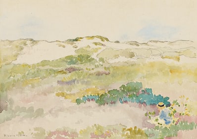 Francis Luis Mora, Figure on the Beach, Shinnecock, Long Island.. (1874-1940)