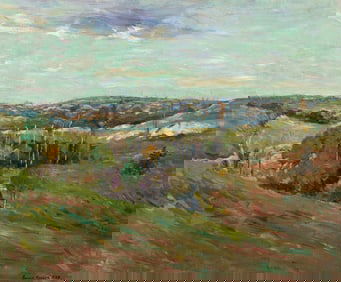 Arthur Hoeber, Green Landscape.. (1854-1915)