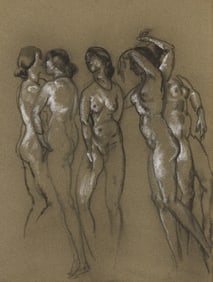 Arthur Bowen Davies, The Duncan Dancers.. (1862-1928)